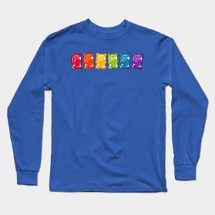 Rainbow Gummy Bears Long Sleeve T-Shirt